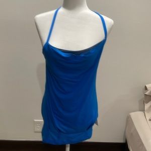 Lululemon Womens C.Y.B. Tank neon blue Sz 6